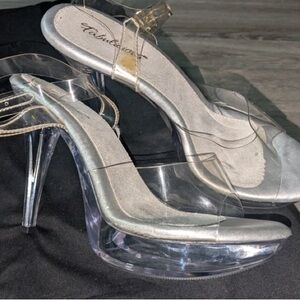 Fabulicious Elegant Transparent Heels for Women